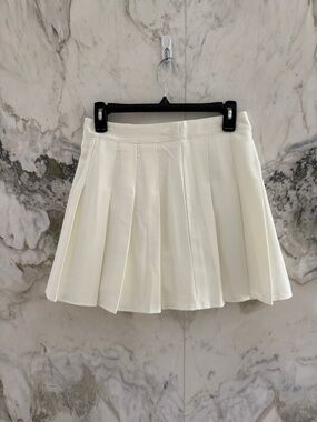 Women's Pleated Tennis Skirt - Cream